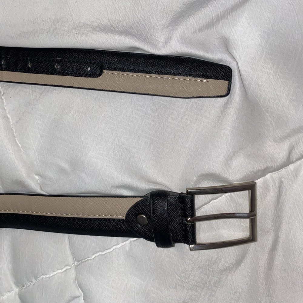 Beige and Black Belt
